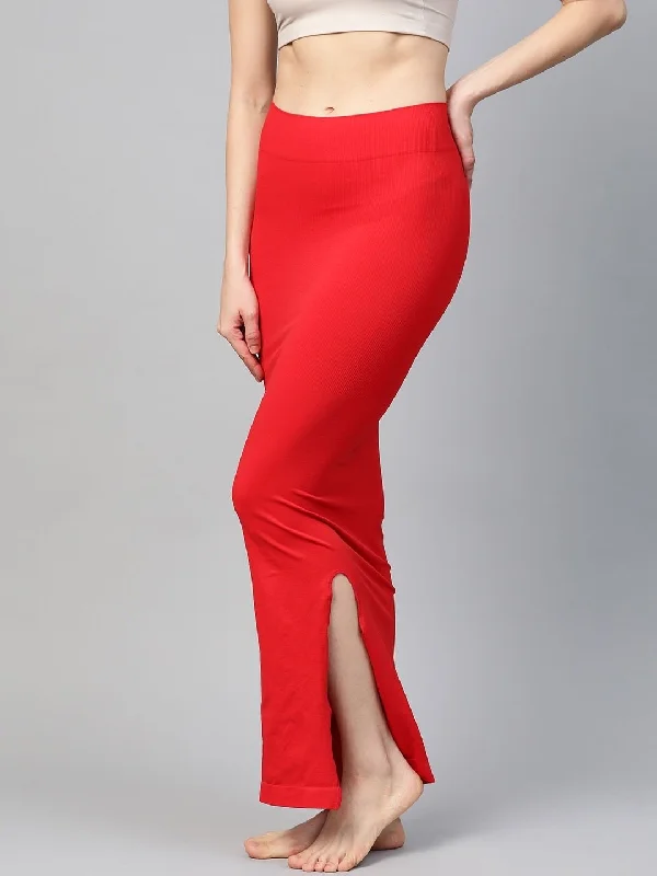 buy-adorable-microfiber-red-saree-shapewear-online