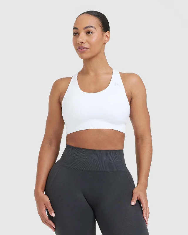 Classic Seamless 2.0 Bralette | White