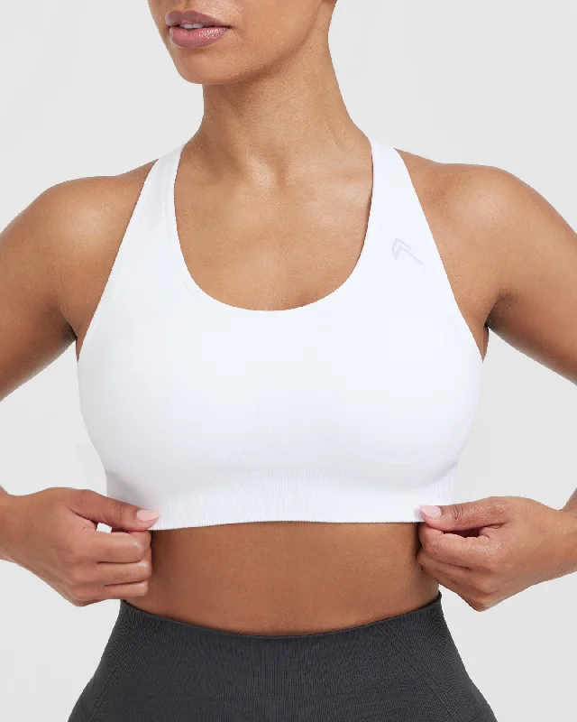 Classic Seamless 2.0 Bralette | White