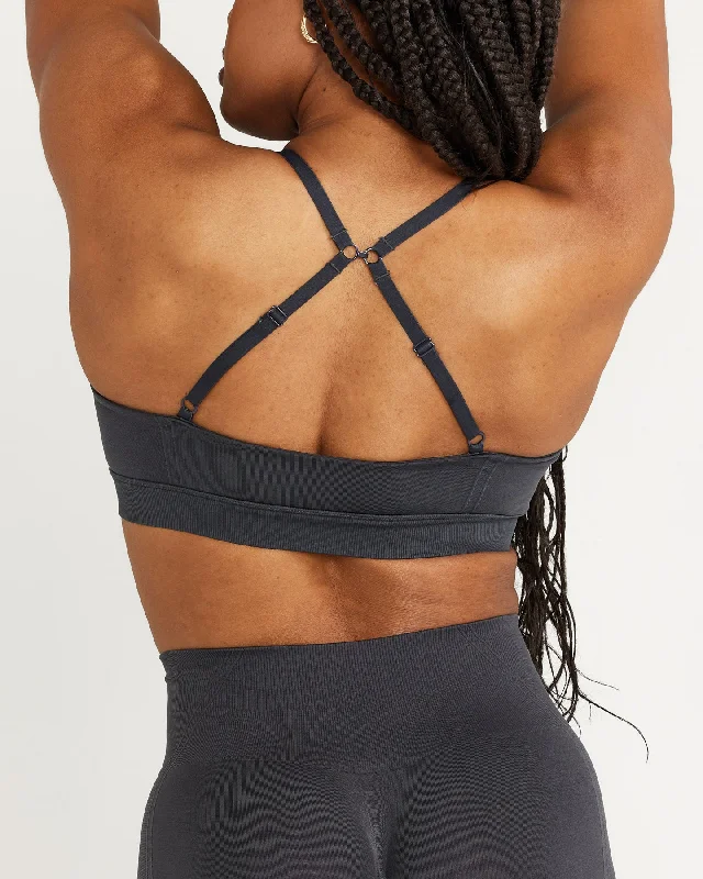 Effortless Micro Bralette | Coal