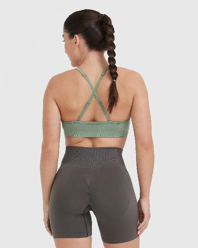 Effortless Strappy Bralette | Sage