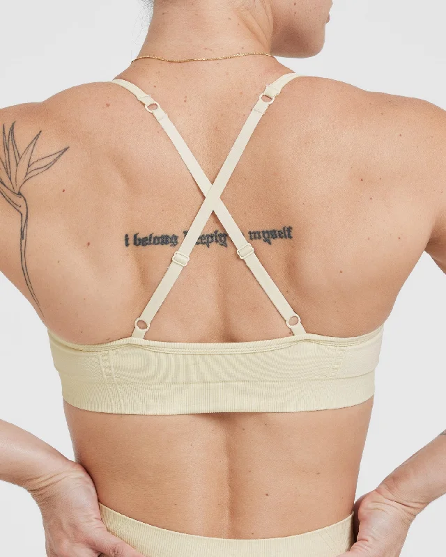 Effortless Strappy Bralette | Vanilla