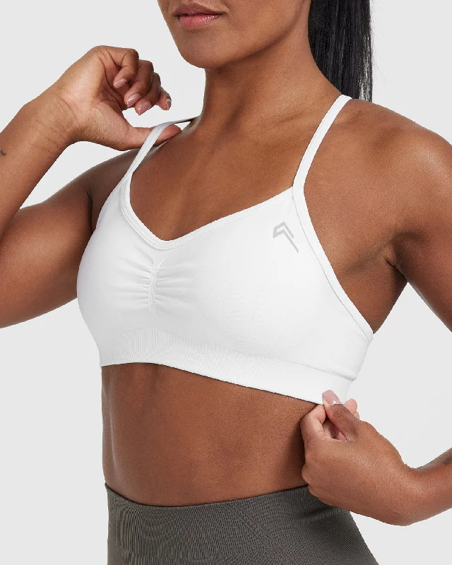 Effortless Strappy Bralette | White