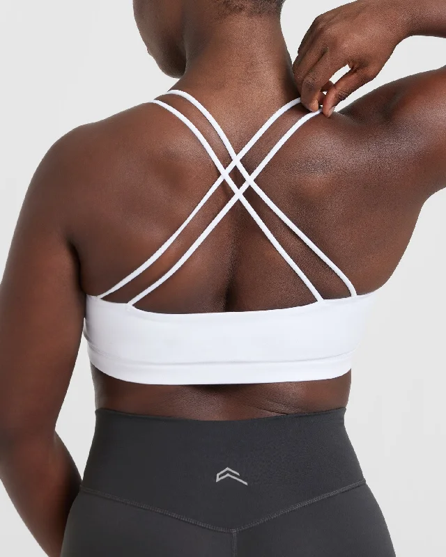 Everyday Cross Over Bralette | White