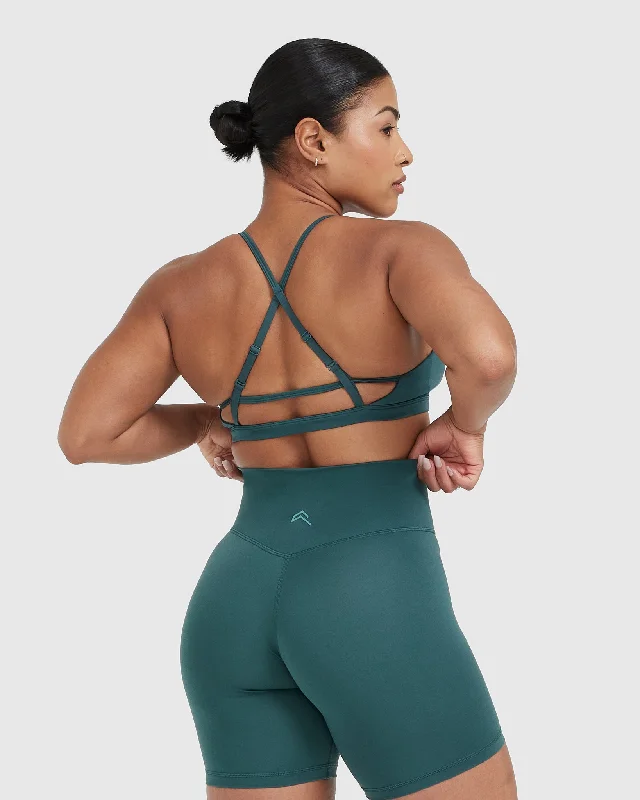 Timeless Strappy Bralette | Marine Teal