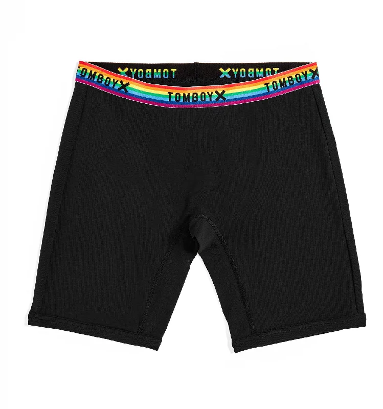 9"" Boxer Briefs LC - Black Rainbow