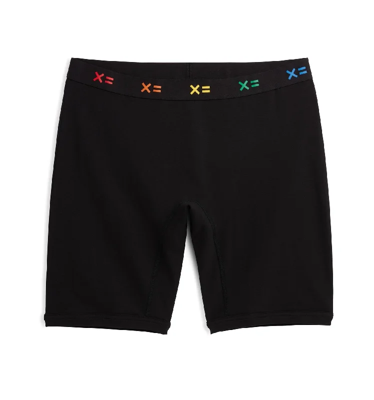 9"" Boxer Briefs - Black X= Rainbow