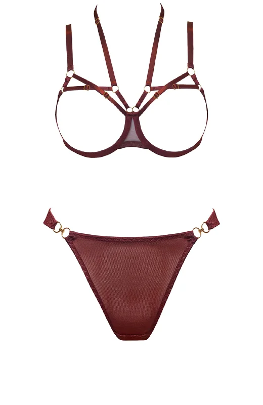 Dia Ouvert Bra and Thong Set