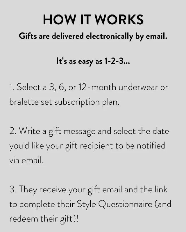 Lingerie Gift Subscription