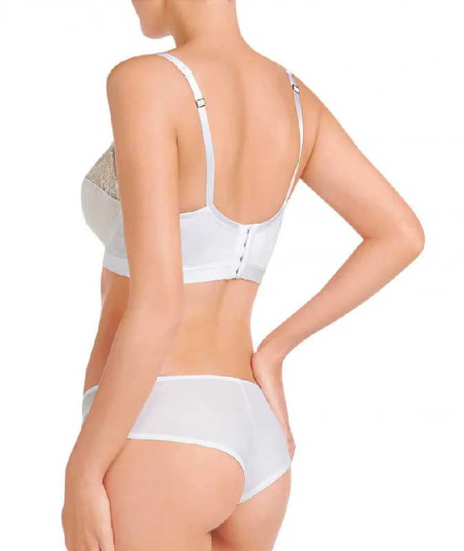 Lovable Castaspell Long Line Bra - White