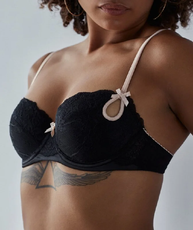 Me. by Bendon Zoe Contour Bra - Jet/Cameo Rose