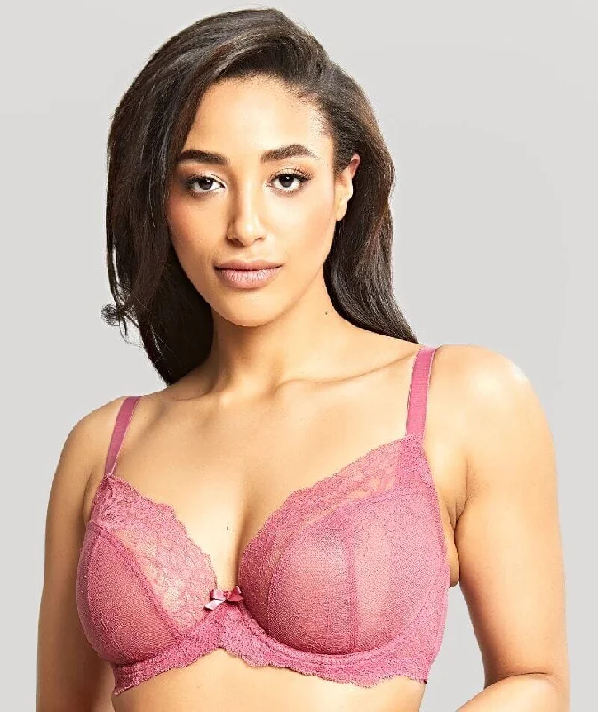 Panache Ana Underwired Plunge Bra - Berry Pink