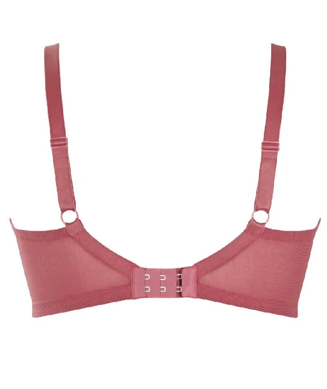 Panache Ana Underwired Plunge Bra - Berry Pink