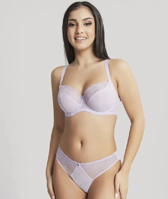 Panache Blossom Balconnet Bra - Lilac