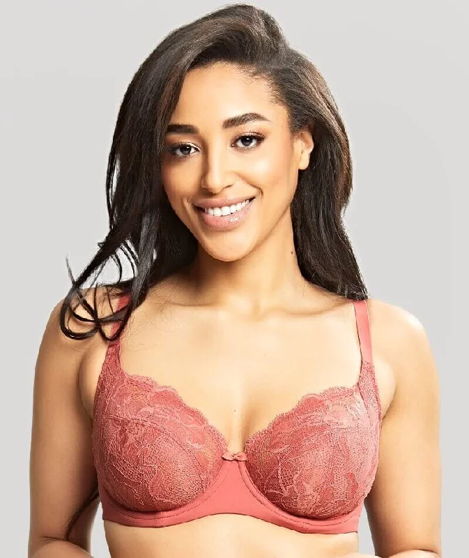 Panache Rocha Low Front Balconnet Bra - Garnet Rose