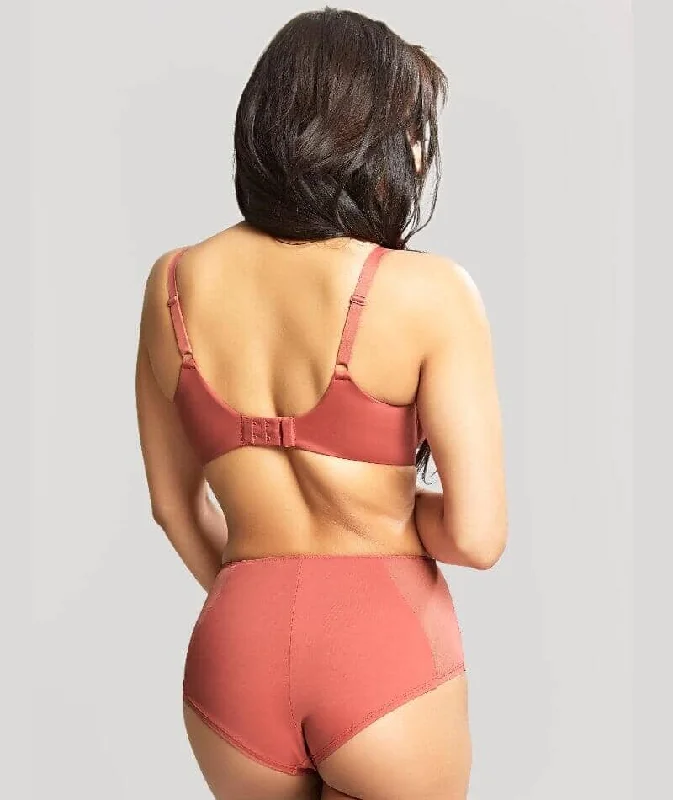 Panache Rocha Low Front Balconnet Bra - Garnet Rose