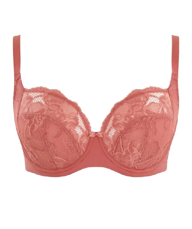 Panache Rocha Low Front Balconnet Bra - Garnet Rose