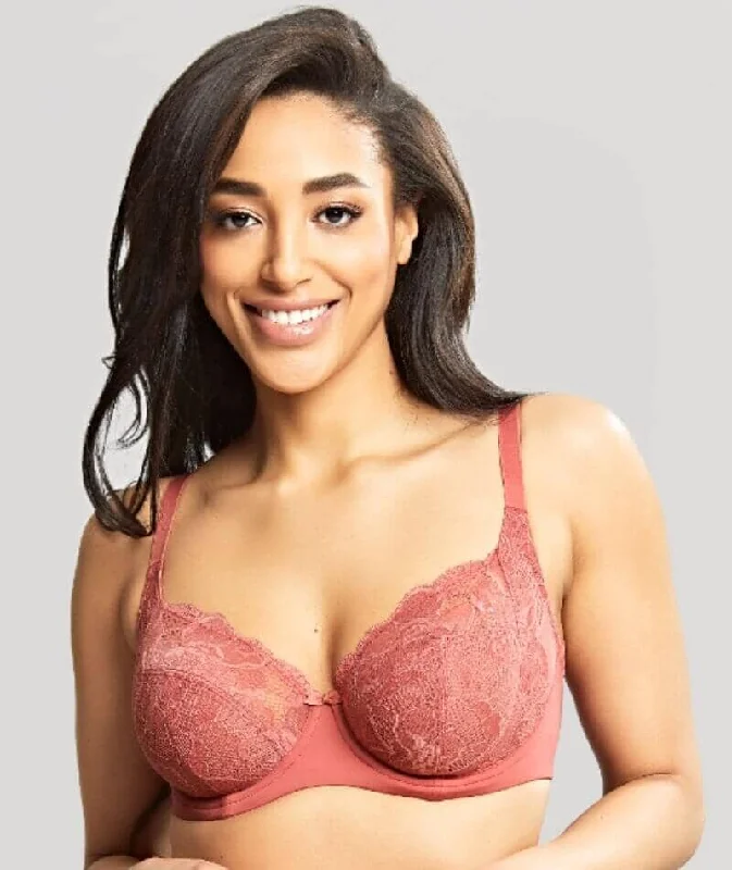 Panache Rocha Low Front Balconnet Bra - Garnet Rose