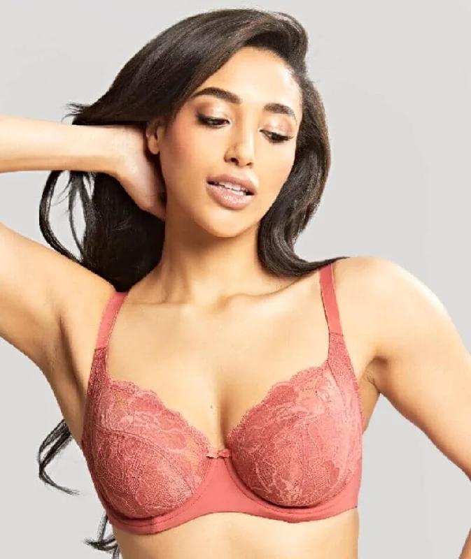 Panache Rocha Low Front Balconnet Bra - Garnet Rose