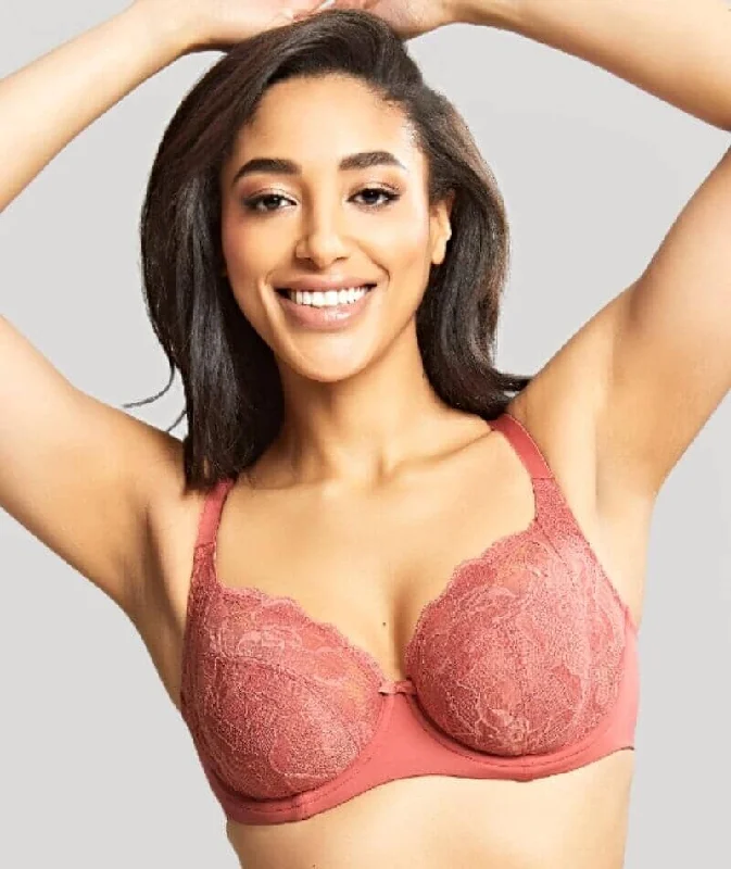 Panache Rocha Low Front Balconnet Bra - Garnet Rose