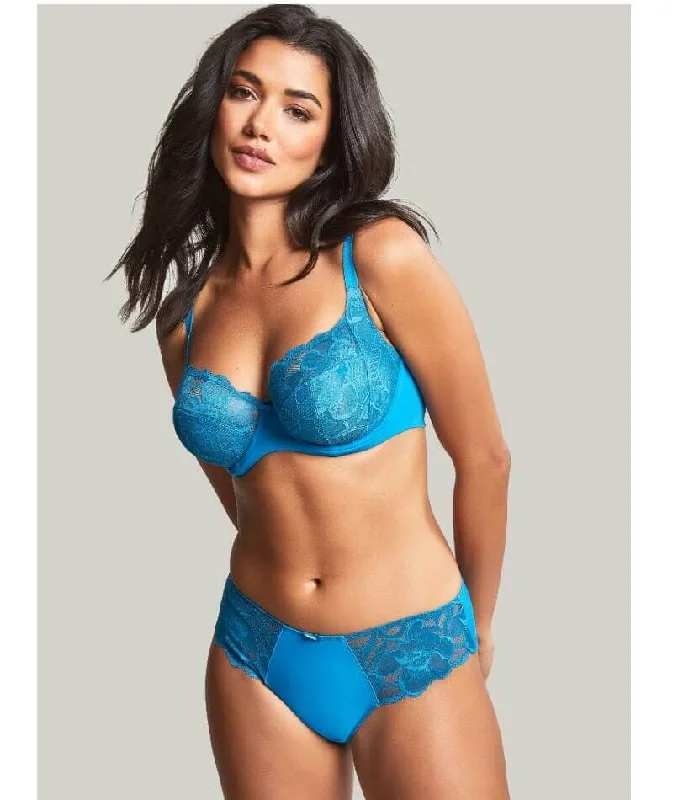 Panache Rocha Low Front Balconnet Bra - Peacock Blue