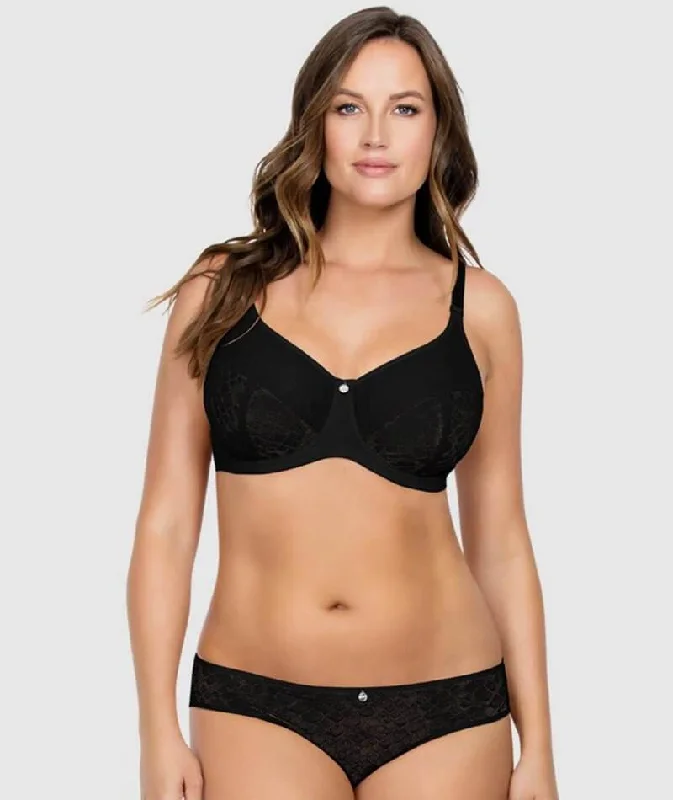 Parfait Enora Underwired Minimiser Bra - Black