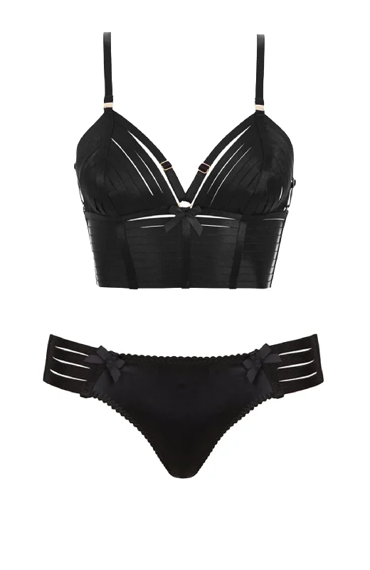 Signature Bondage Belle Crop Top and Brief Set