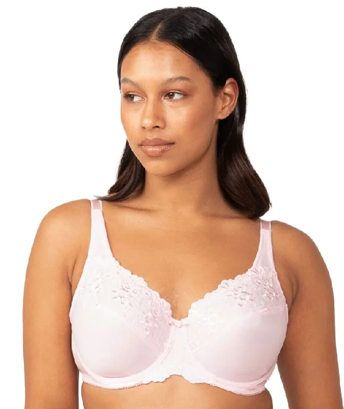 Triumph Embroidered Minimiser Bra 2 Pack - Blueberry/Baby's Cheek