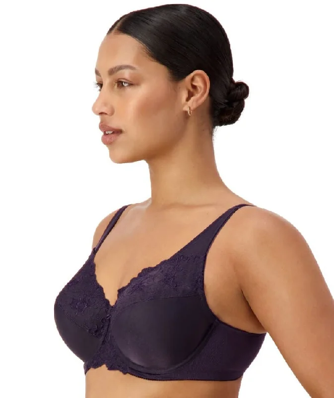 Triumph Embroidered Minimiser Bra 2 Pack - Blueberry/Baby's Cheek