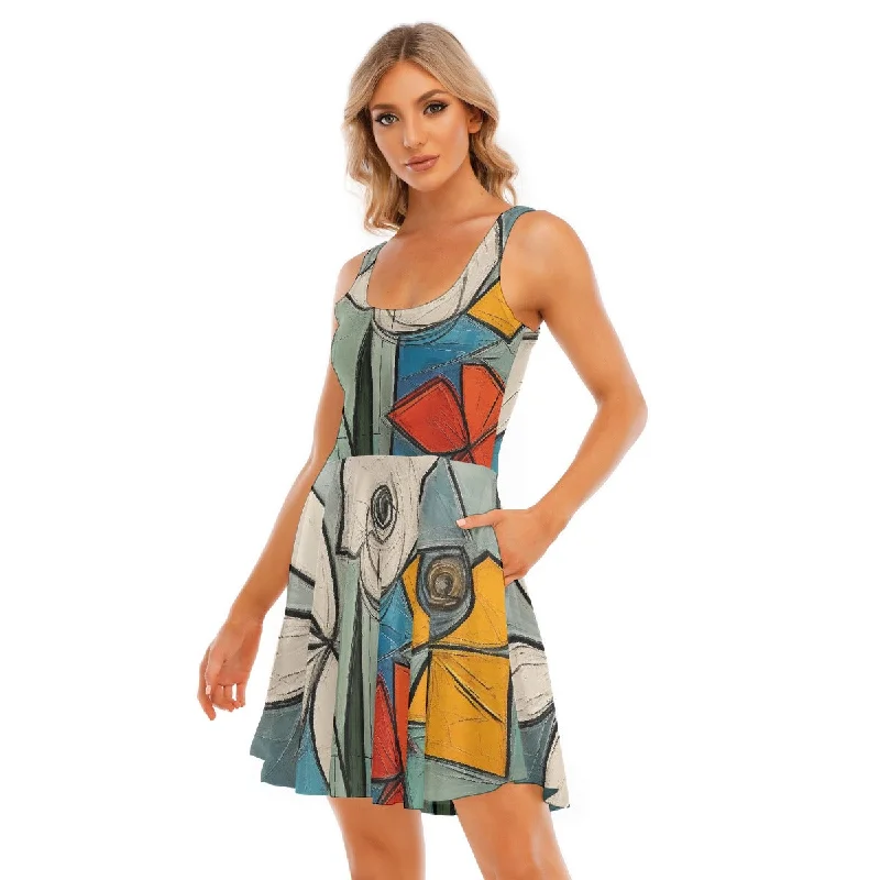 All-Over Print Women's Tank Vest Dress