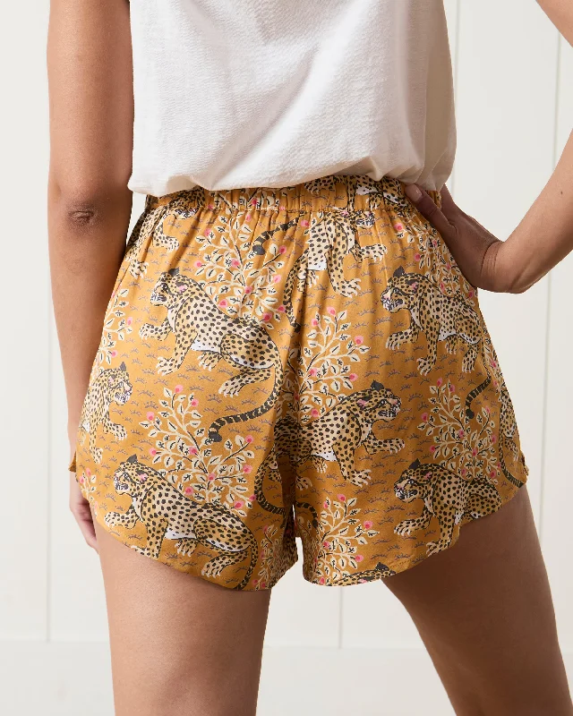 Bagheera - Satin Sweet Dreams Shorts - Tobacco