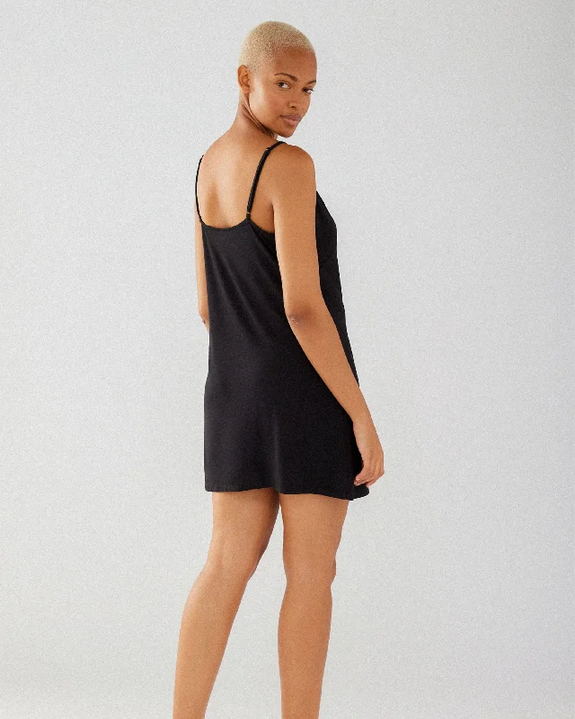 Black Modal Cami Dress Nightdress