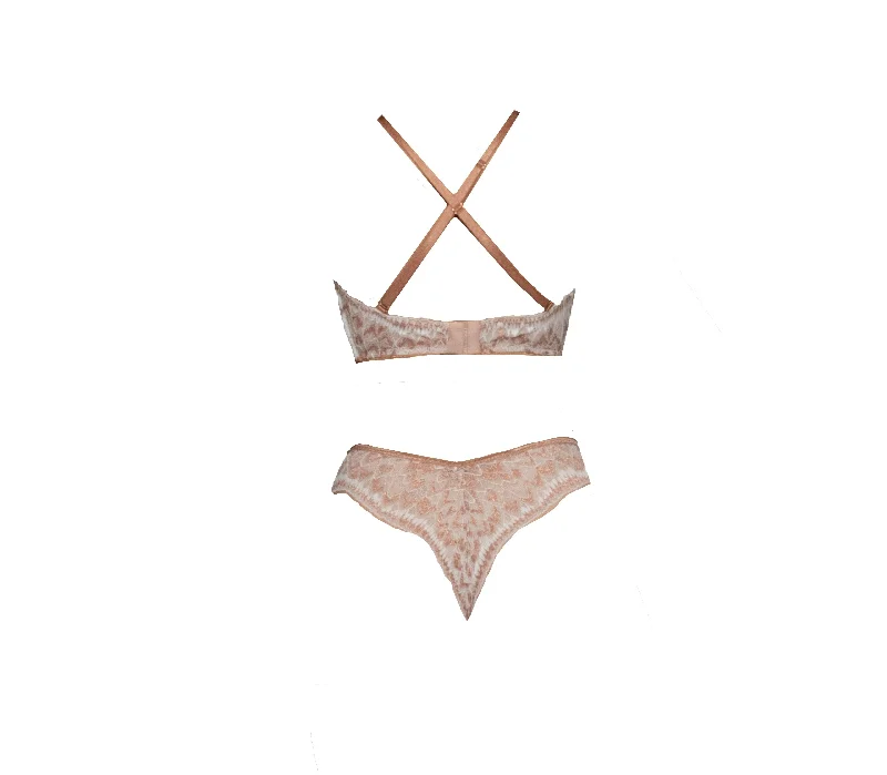 Cardin Copper Metallic Halter Bralette