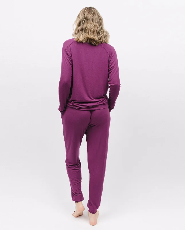 Carina Magenta Jersey Pyjama Bottoms