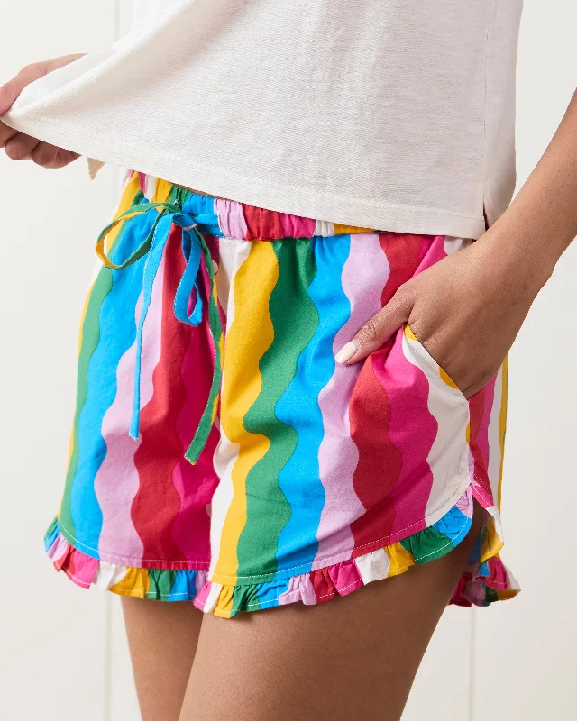 Daily Disco - Ruffle Shorts - Rainbow