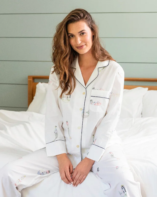 Daughters of Triton - Long PJ Set - Cloud