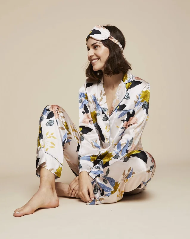 Elisabetha Silk Pyjama in August - Top