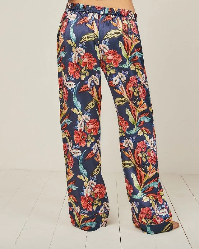 Elisabetha Silk Pyjama Urban Jungle - Bottom