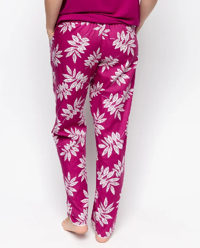 Emmi Leaf Print Pyjama Bottoms