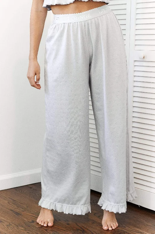 Frill Pyjama Trousers - Frost