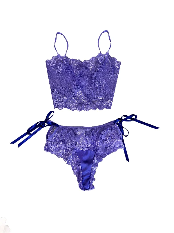 Hydrangea Lace Stretch Bralette Set