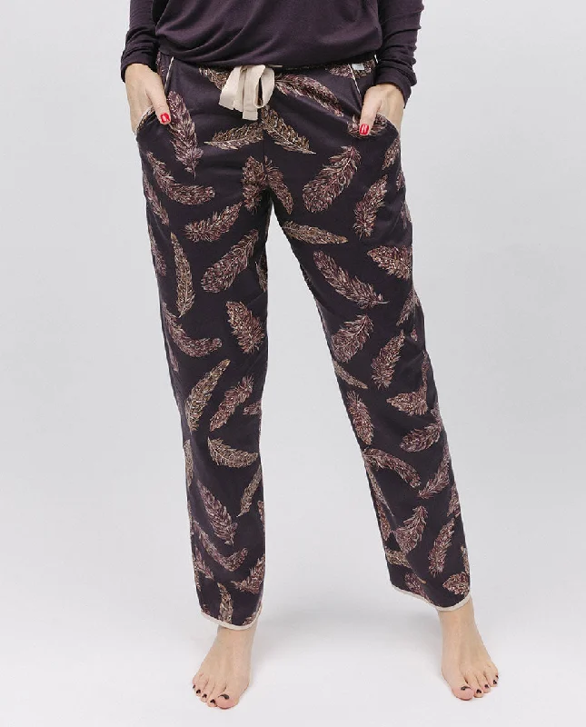 Lana Feather Print Pyjama Bottoms