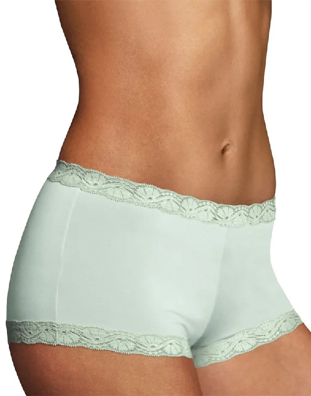 Maidenform Microfiber and Lace Boyshort Fashion 40760