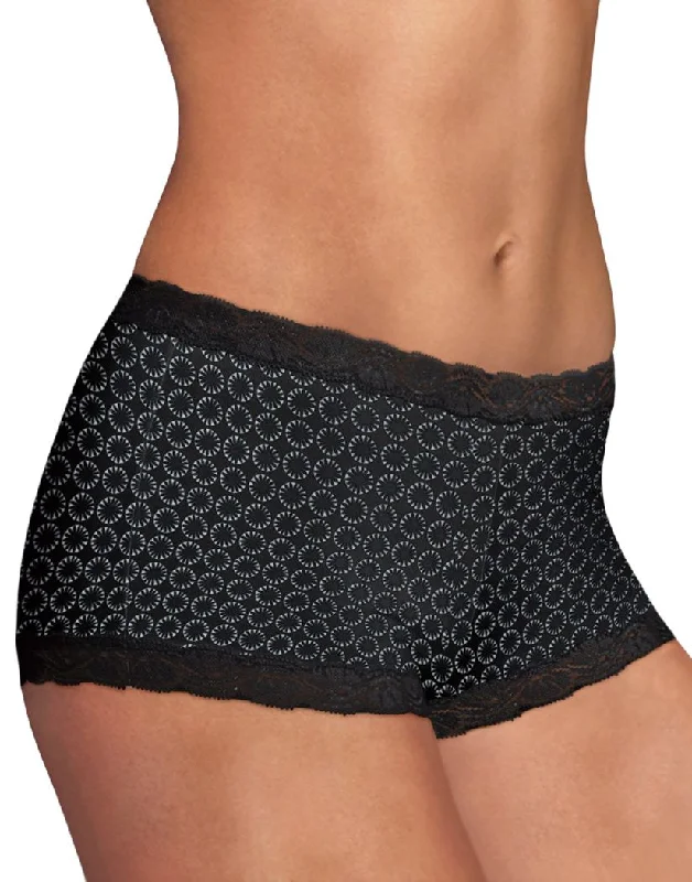 Maidenform Microfiber and Lace Boyshort Fashion 40760