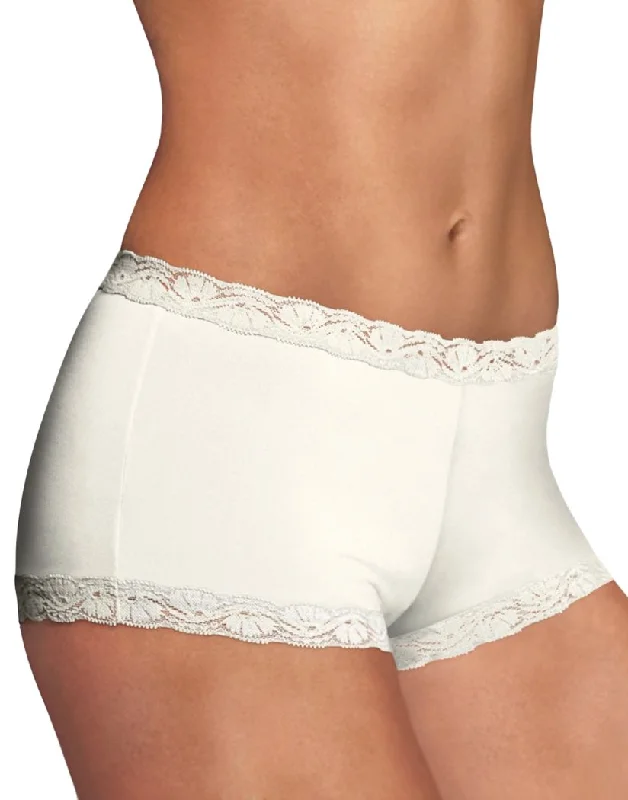 Maidenform Microfiber and Lace Boyshort Fashion 40760