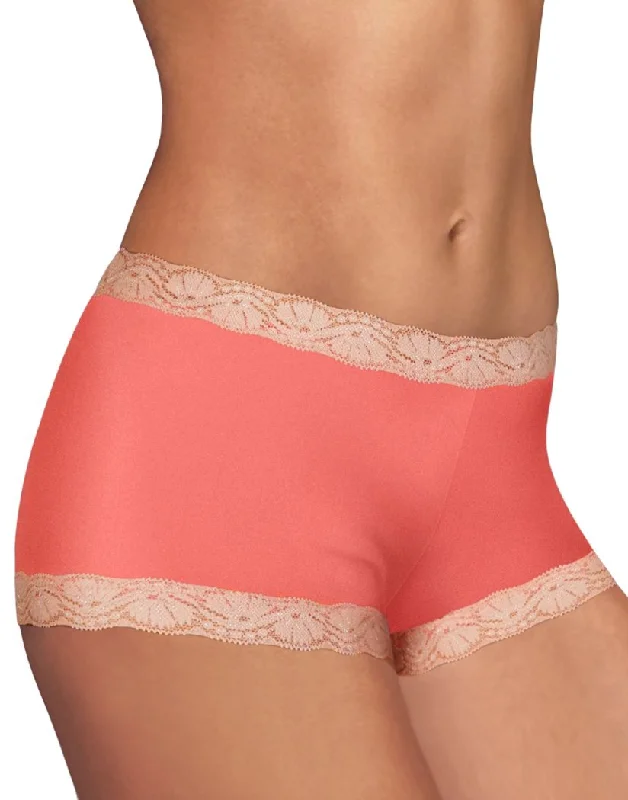 Maidenform Microfiber and Lace Boyshort Fashion 40760