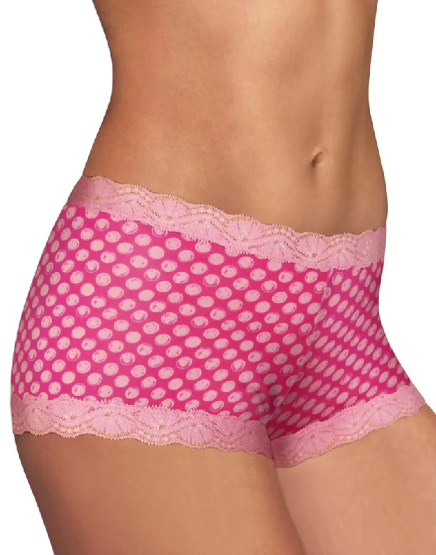 Maidenform Microfiber and Lace Boyshort Fashion 40760