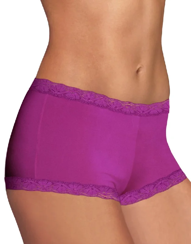 Maidenform Microfiber and Lace Boyshort Fashion 40760