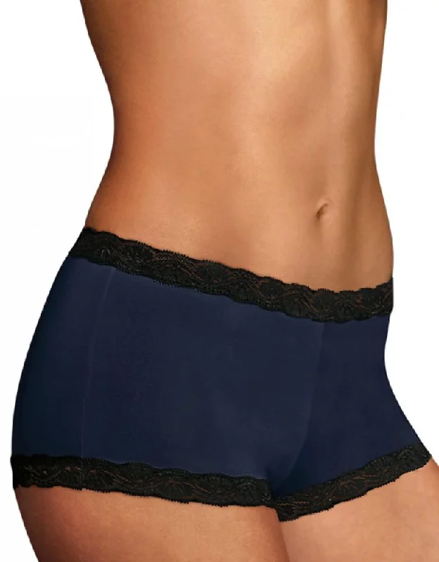 Maidenform Microfiber and Lace Boyshort Fashion 40760