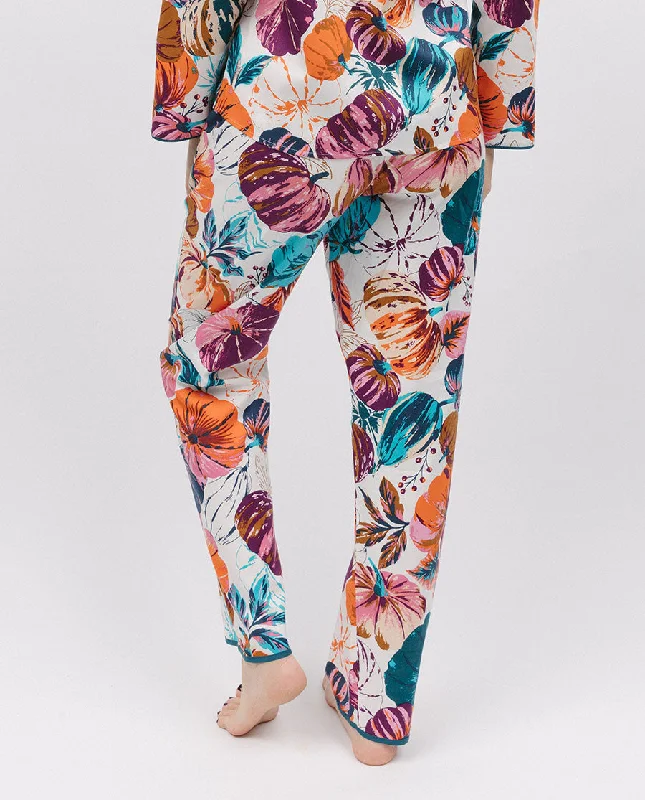 Maple Pumpkin Print Pyjama Bottoms